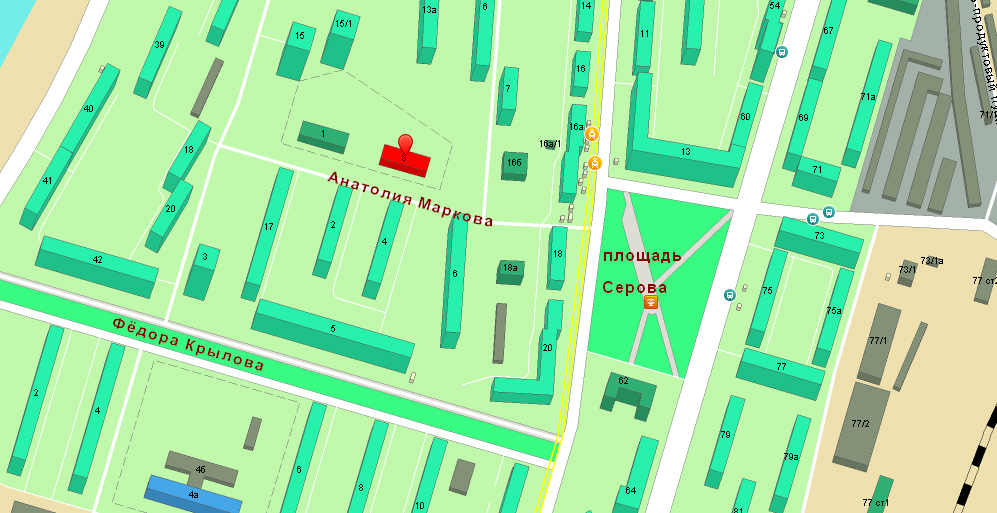 г. Омск, Анатолия Маркова, 3